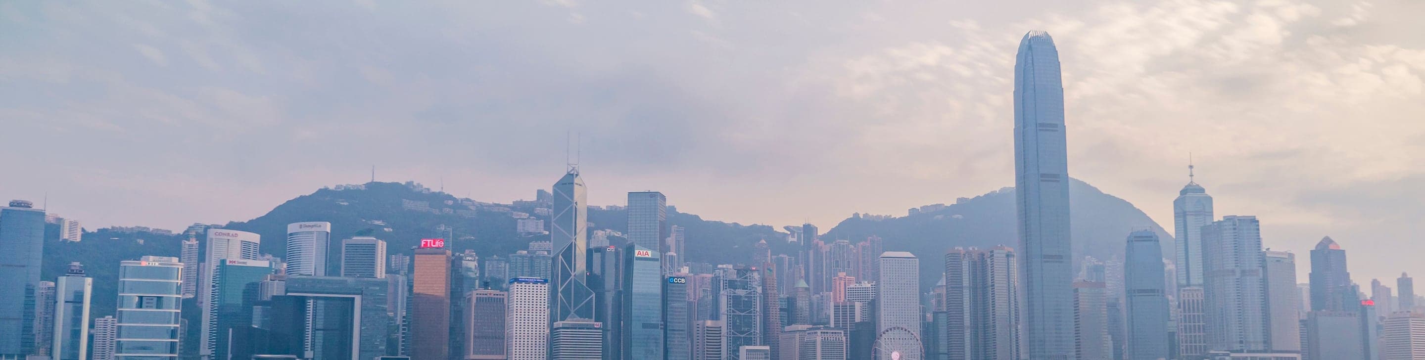 Victoria Harbour skyline seen from Victoria Peak, Hong Kong
