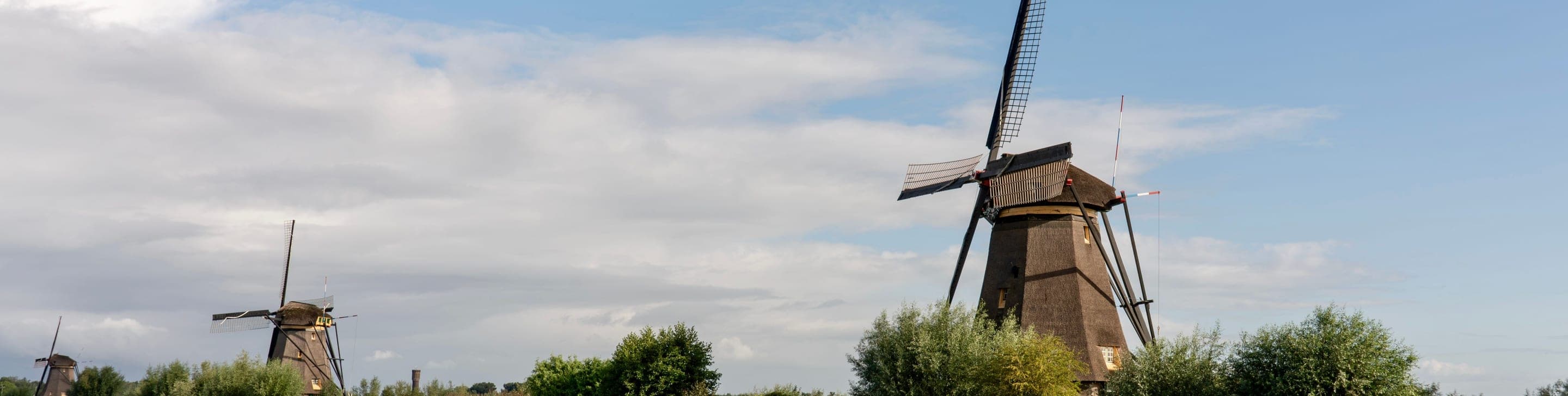 Traditional windmills at Kinderdijk, Netherlands