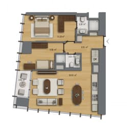 Felicia Park floor plan 2+1