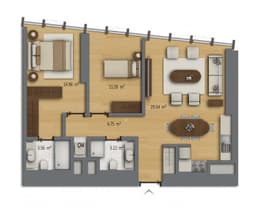 Felicia Park floor plan 2+1