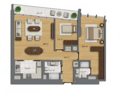 Felicia Park floor plan 2+1