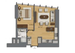 Felicia Park floor plan 1+1