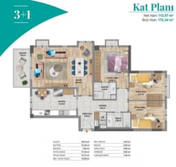 Grand Line floor plan 3+1
