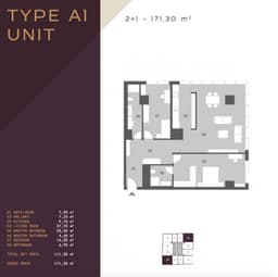Heavenly Residences floor plan 2+1