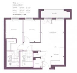 مخطط طابق Oasis Residence 2+1