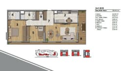 Uptown Height floor plan 2+1