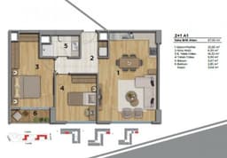 Uptown Height floor plan 2+1