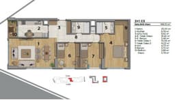 Uptown Height floor plan 3+1
