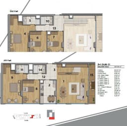 Uptown Height floor plan 5+1 Duplex