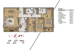 Uptown Height floor plan 3+1