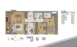 Uptown Height floor plan 2+1