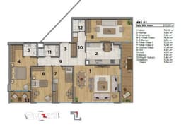Uptown Height floor plan 4+1 Duplex