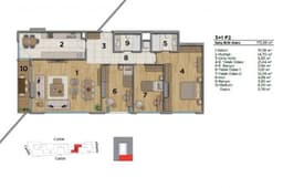Uptown Height floor plan 3+1