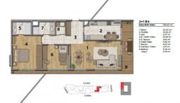 Uptown Height floor plan 2+1