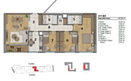 Uptown Height floor plan 3+1