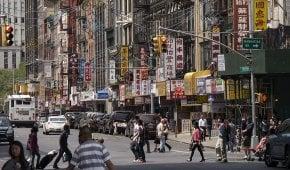 Aktivitäten in New Yorks Chinatown