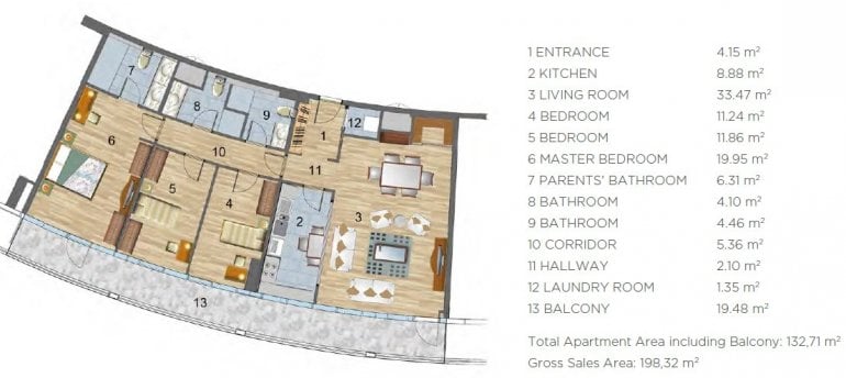 Midtown Prestige Residence Floor Plan