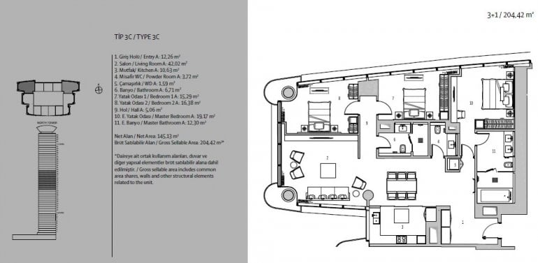 The Address Residence Emaar Turkey  Floor Plan