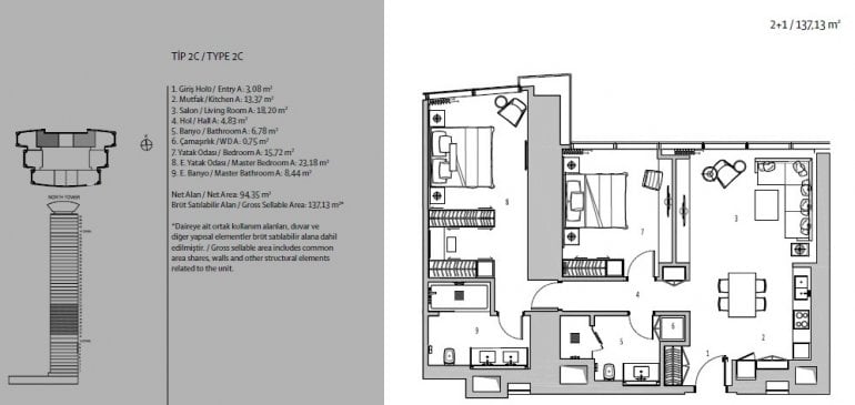 The Address Residence Emaar Turkey  Floor Plan