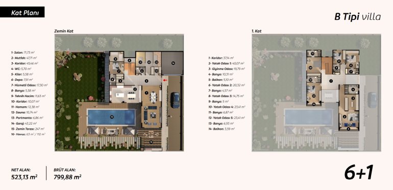 Persephone Villas Floor Plan