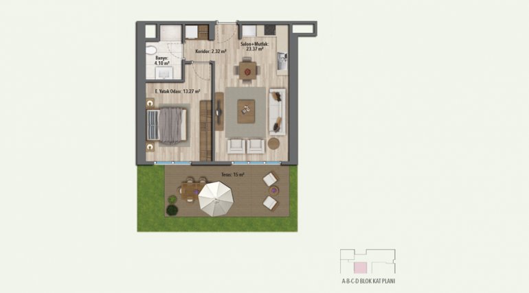 Skyearth Residence Floor Plan