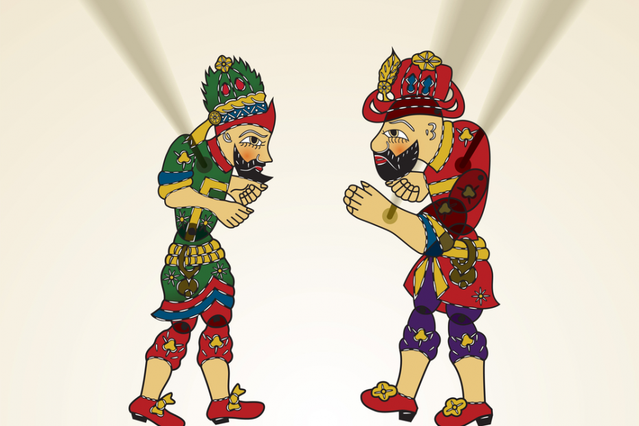 Traditionelle türkische Marionetten aus chinesischen Schatten: Hacivat und Karagöz image1